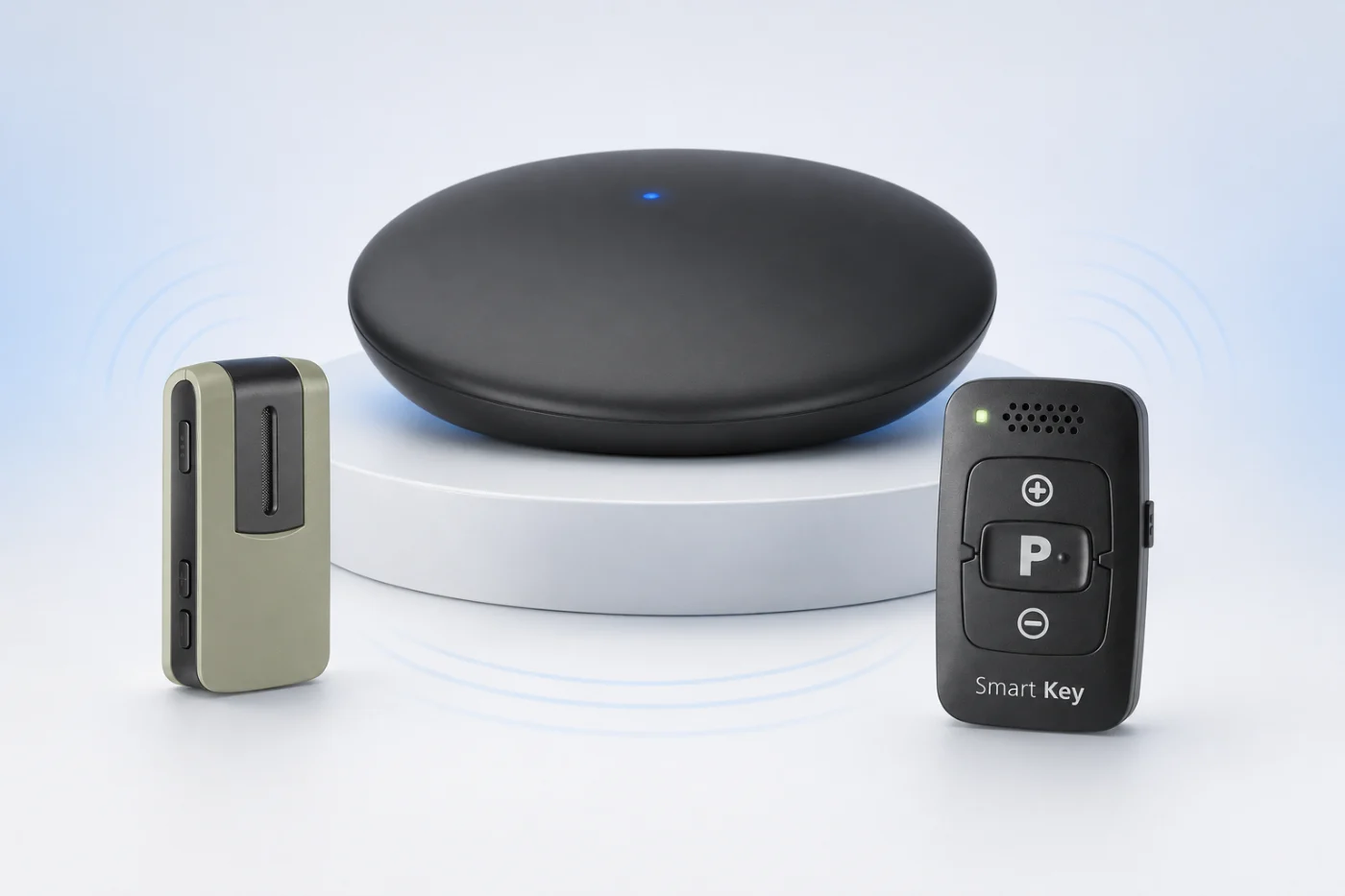 Rexton BiCore aksesuarları — Smart Mic, TV vericisi ve Smart Key uzaktan kumanda