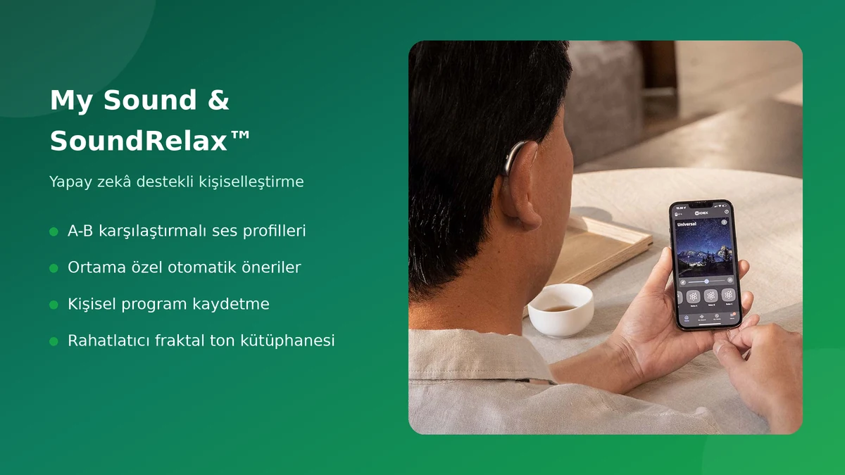 Widex My Sound ve SoundRelax yapay zekâ destekli ses kişiselleştirme